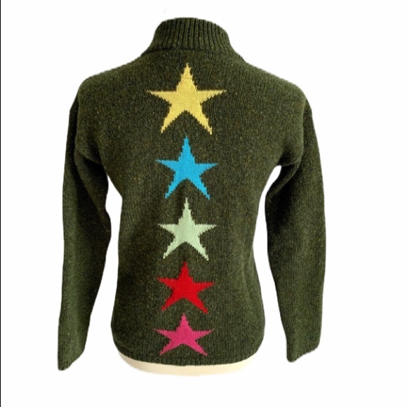 Cousin Johnny Sweaters - Nwot Wool Cousin Johnny Zip Up Cardigan Sweater